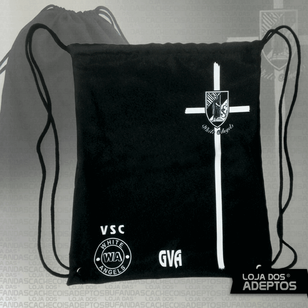 Saco Mochila White Angels Preto